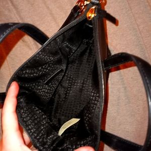 Black with glitter kate spade purse
